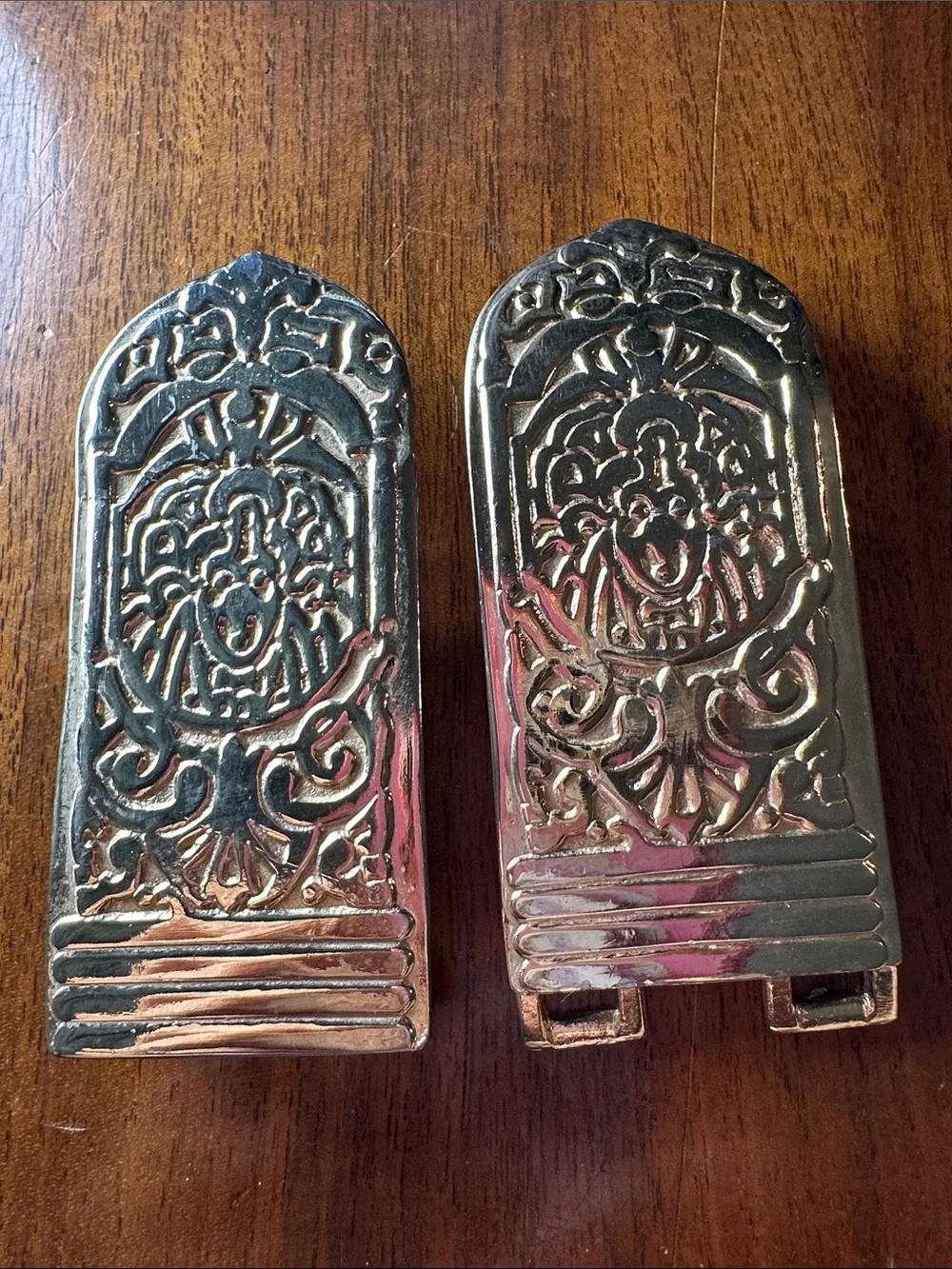 Vintage 80s Gay Boyer Ornate Gold-Tone Decorative Belt Buckle
